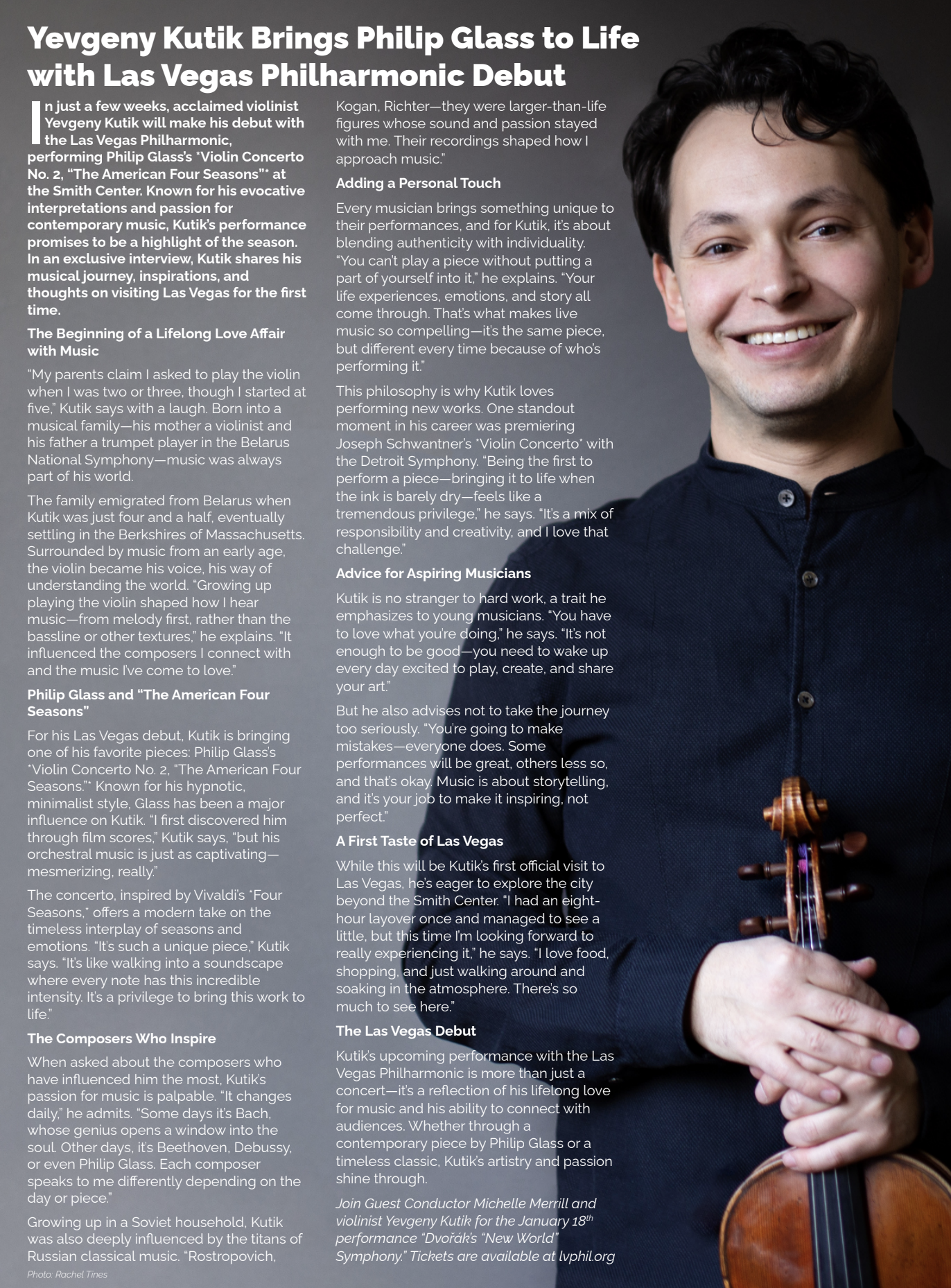 Interview feature with QVegas Magazine